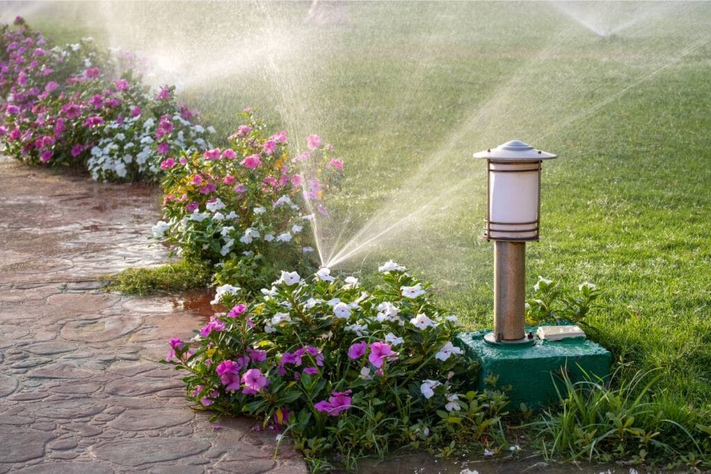irrigation system at corpus christi home